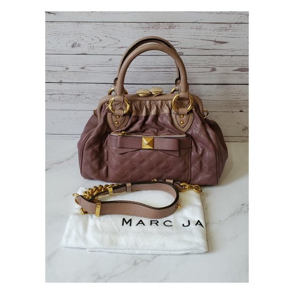 Marc Jacobs Lindy Quilted Mini Stam Satchel Bag - Picture 4 of 12